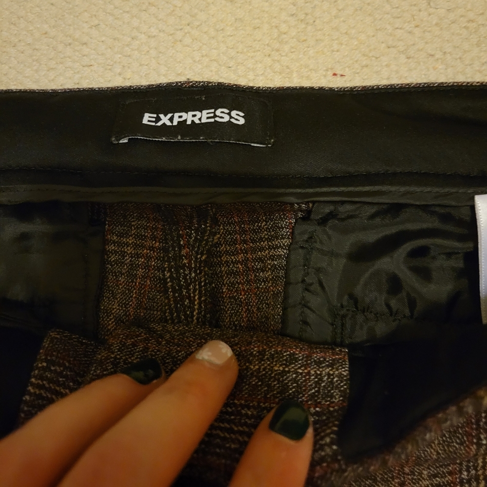 Womens Express Columnist Barely Boot Tweed Pants … - image 6